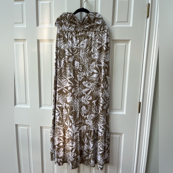 Tommy Bahama Beige Palm Maxi Dress - Picture 5 of 6